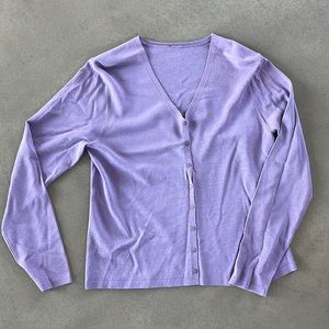 Eileen Fisher size S, lilac color, viscose blend sweater